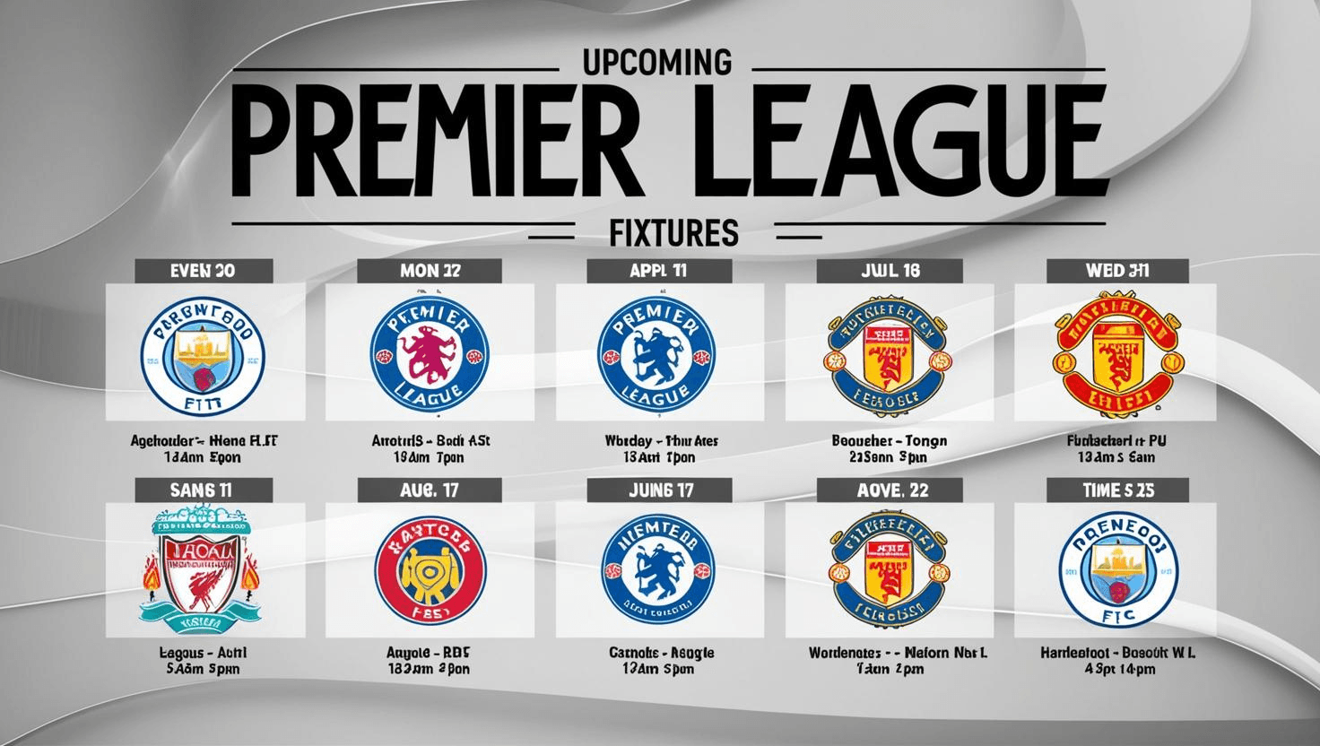 Premier League Upcoming Fixtures & Fixture showing Premier League Upcoming Fixtures & Fixture