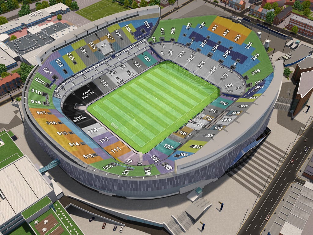 Tottenham Hotspur: Manager odds, Stadium, Capacity, Trains 1 Tottenham Hotspur Stadium View